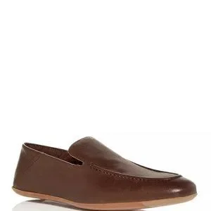 Bloomingdale\'s Men\'s Brown Leather Apron Toe Loafers - 11.5 - New in Box All American Alligator Grain Horse Bit Loafers - Chestnut  main image 2